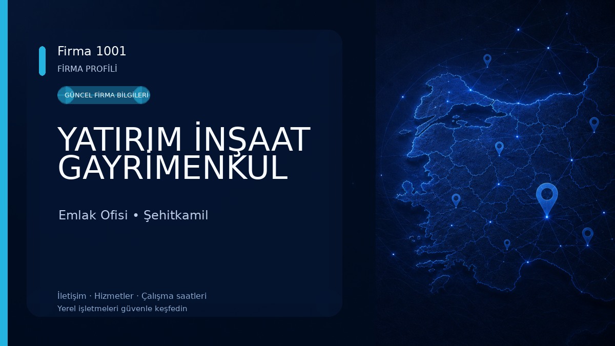 YATIRIM İNŞAAT GAYRİMENKUL