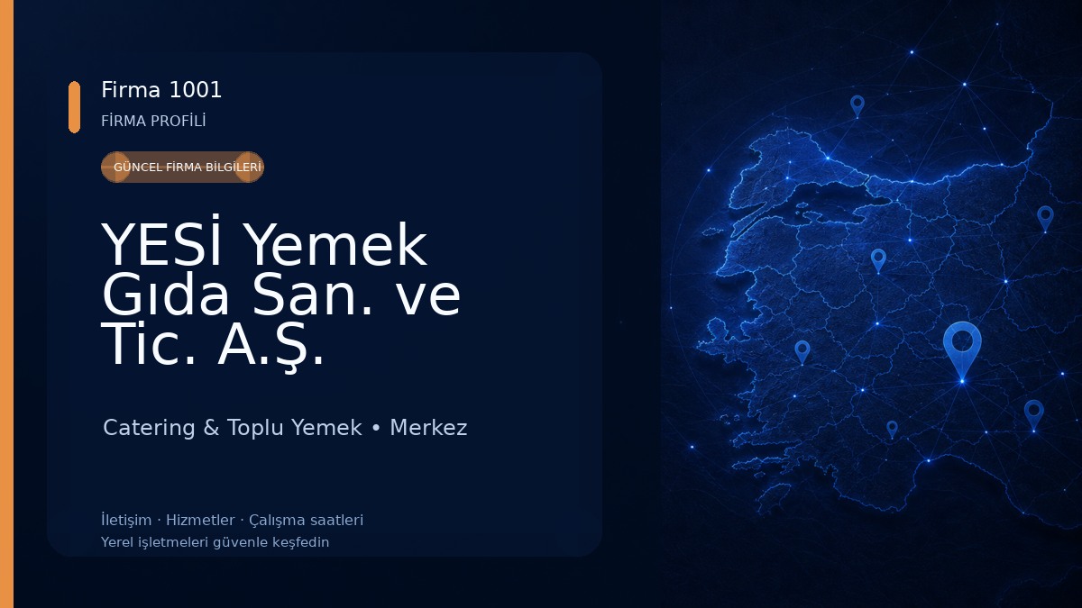 YESİ Yemek Gıda San. ve Tic. A.Ş.