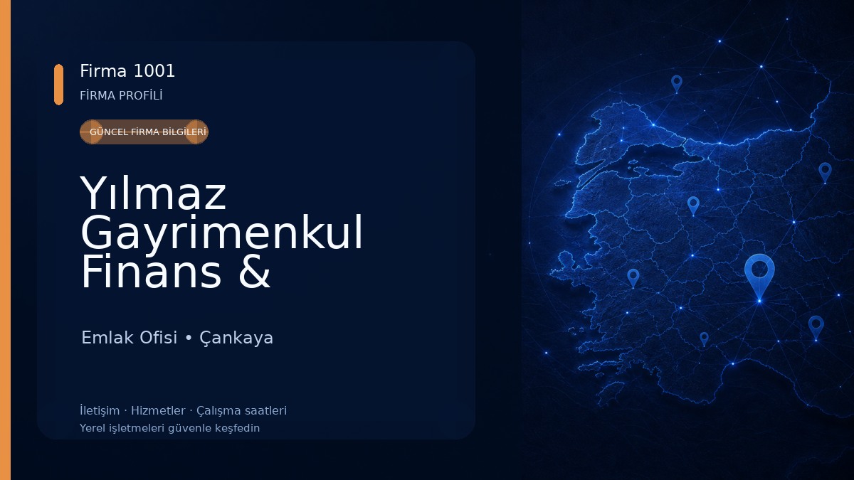 Yılmaz Gayrimenkul Finans & Danışmanlık