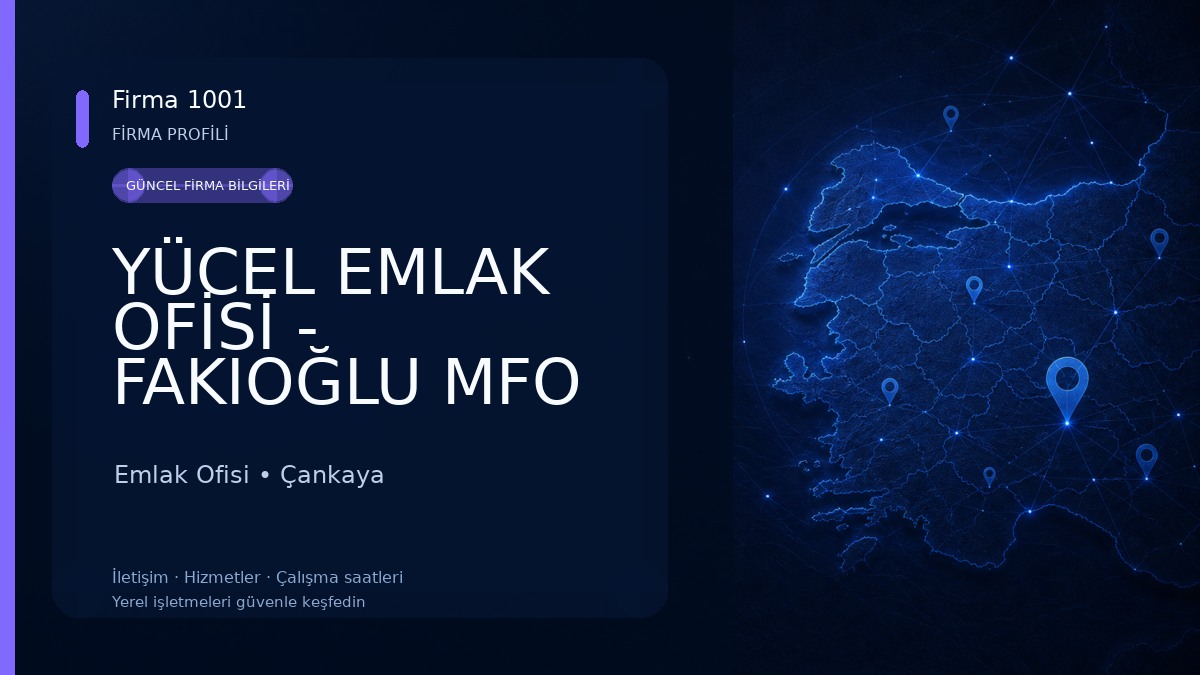 YÜCEL EMLAK OFİSİ - FAKIOĞLU MFO GRUP