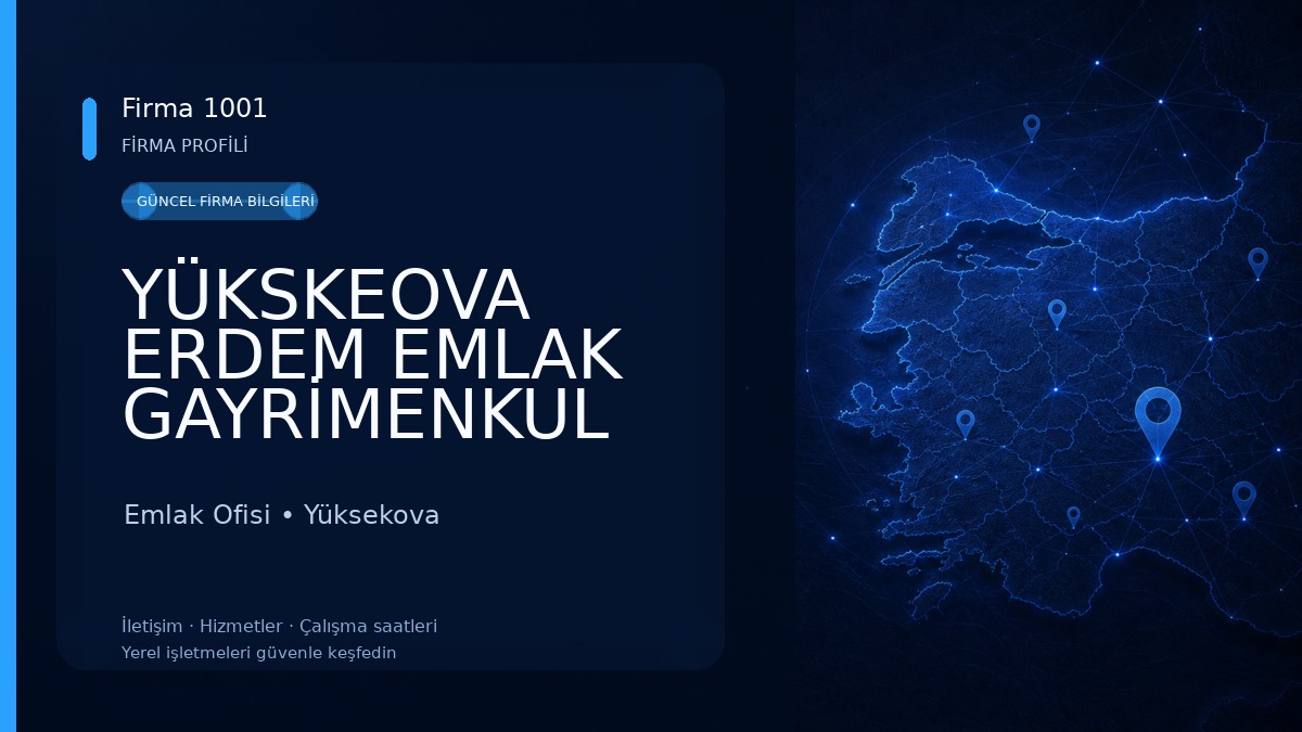 YÜKSKEOVA ERDEM EMLAK GAYRİMENKUL