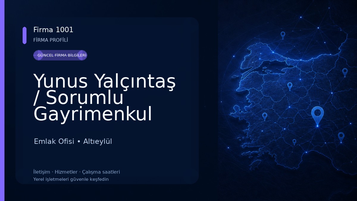 Yunus Yalçıntaş / Sorumlu Gayrimenkul Danışmanı