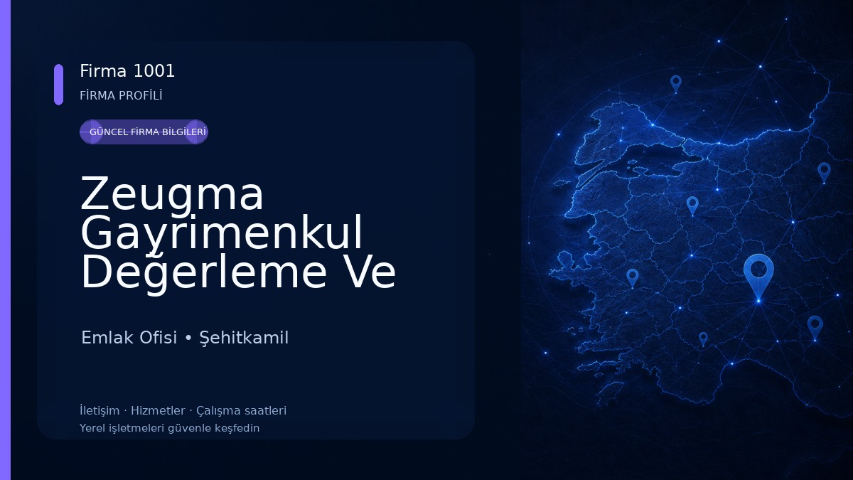 Zeugma Gayrimenkul Değerleme Ve Danışmanlık