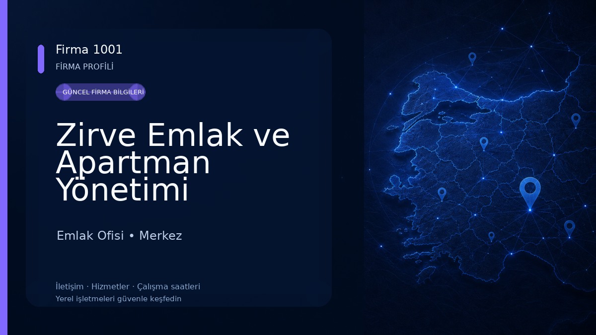 Zirve Emlak ve Apartman Yönetimi