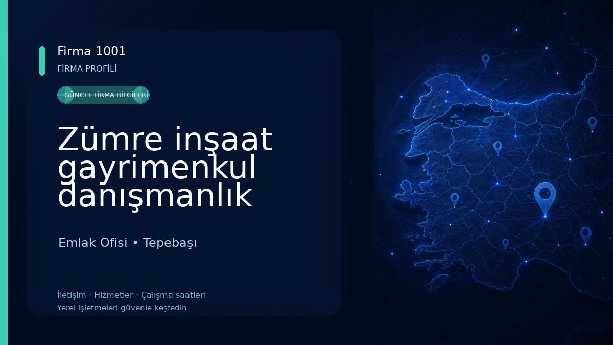 Zümre inşaat gayrimenkul danışmanlık hizmetleri